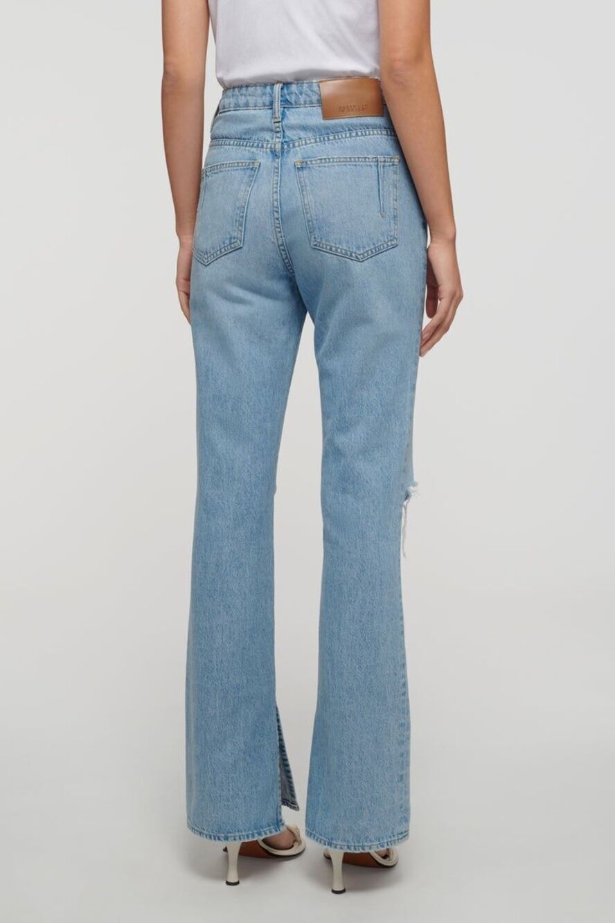 New Derek Lam 10 Crosby FRANKIE ULTRA HIGH RISE STRAIGHT LEG JEANS - Picture 4 of 13